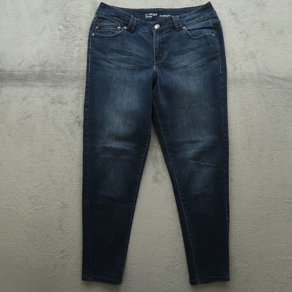 Lane Bryant Jeans Women's Size 14 Blue Mid-Rise Jegging Denim 30" Inseam Stretch